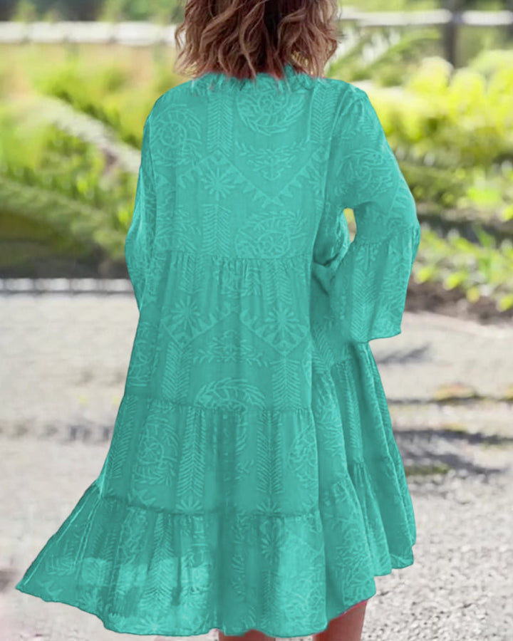 Penelope | Women’s Boho Loose Fit Midi Dress For Summer