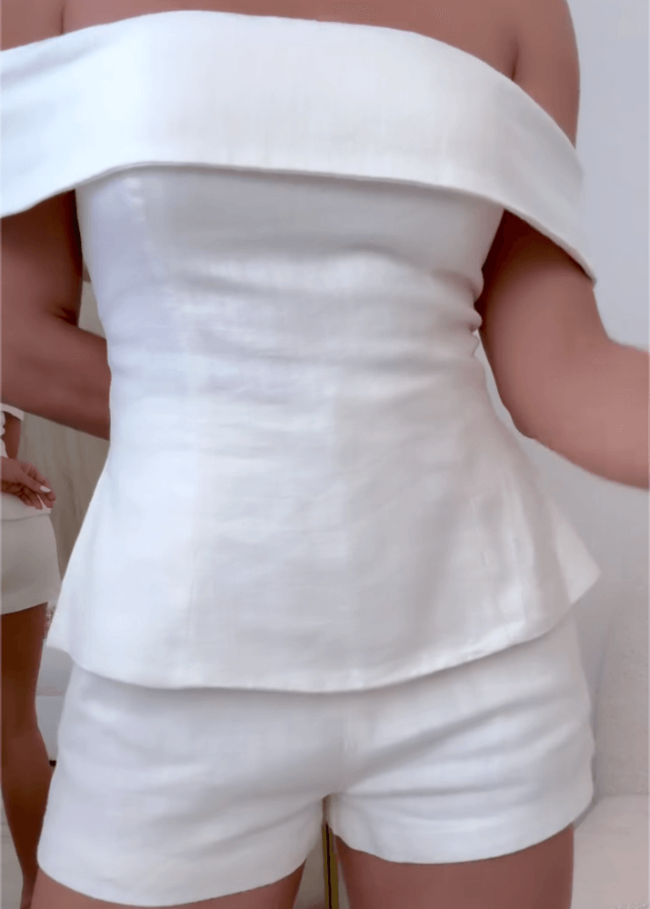 Eve - Timeless Off Shoulder Two Piece Set Women