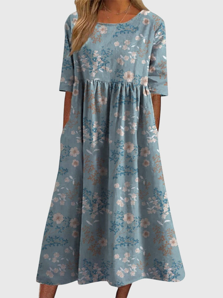 Djala | Women's Flattering Wrap Midi Dress