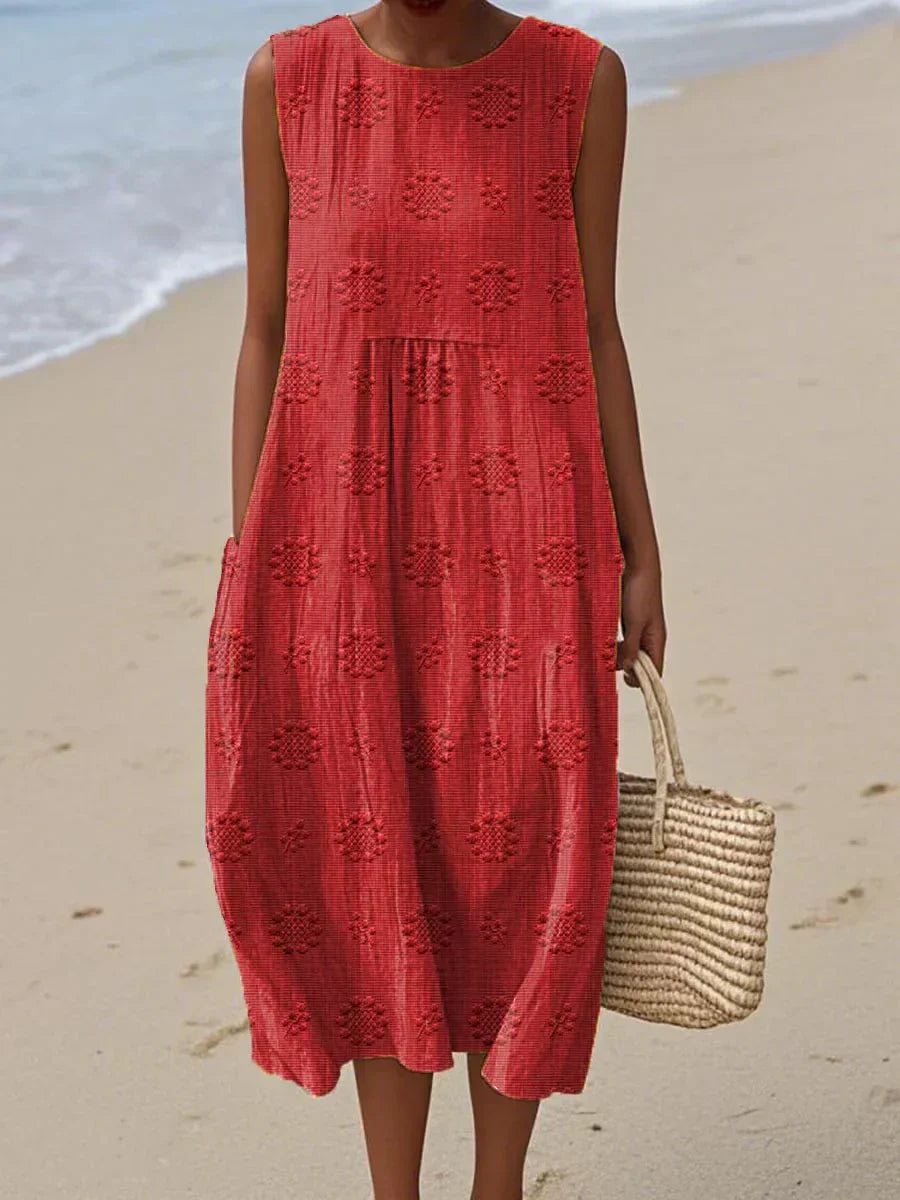 Olivia – Printed Midi Dress