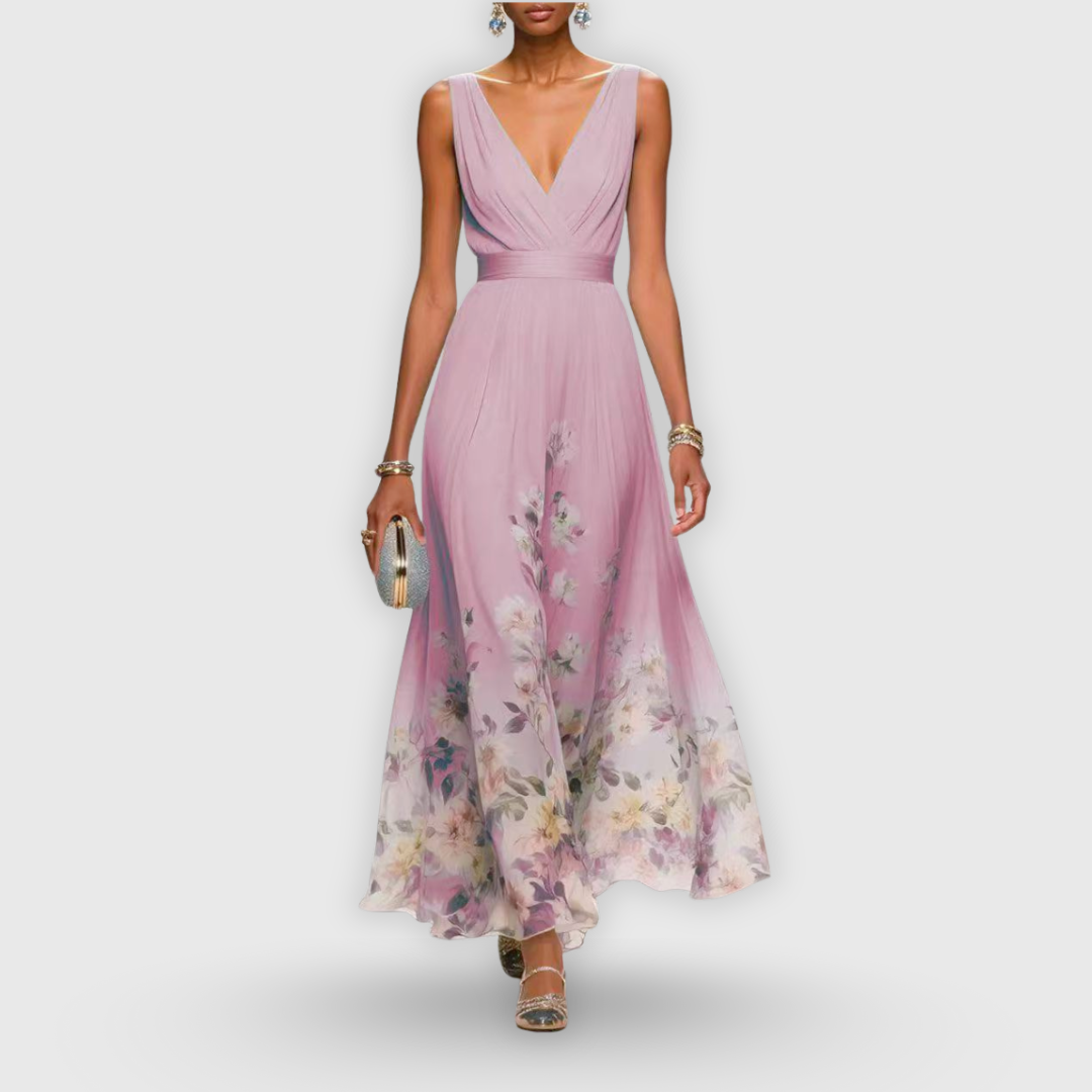 Madeline | Elegant Floral Maxi Dress
