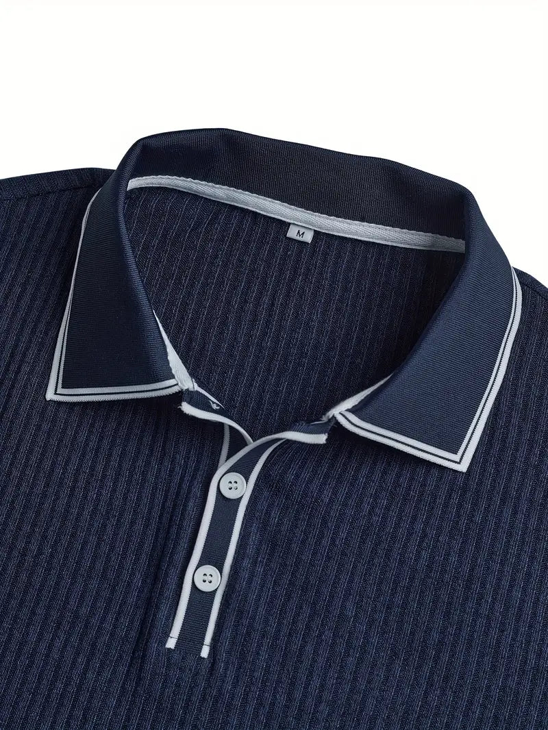 Samuel | Men's Summer Ribbed Polo Shirt
