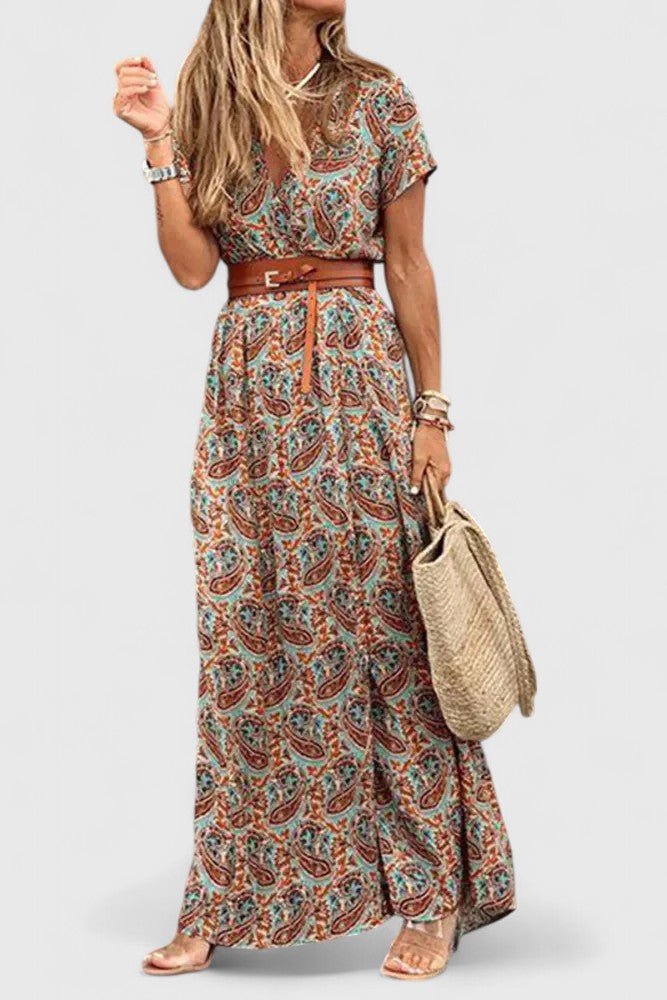 Mila - Elegant A-Line Maxi Dress