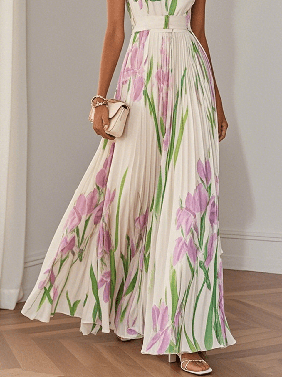 Erica | Women’s Boho Floral A-Line Maxi Dress