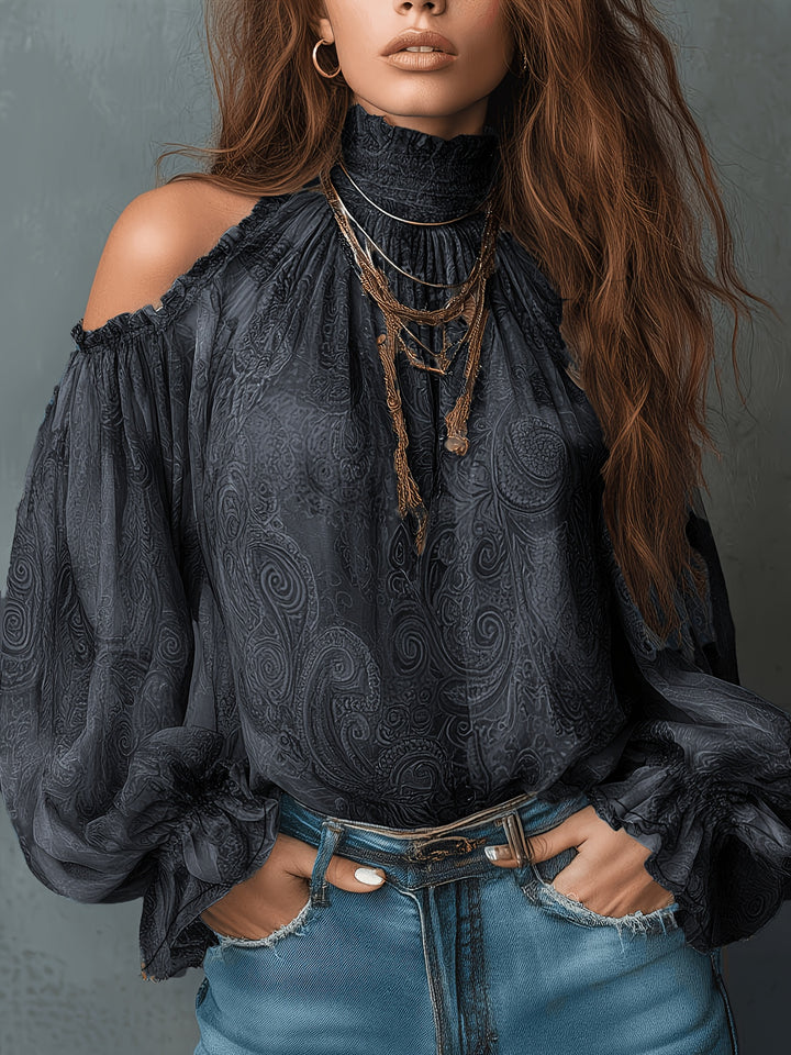 Lena - Women's Chic Boho Off Shoulder Blouse Top