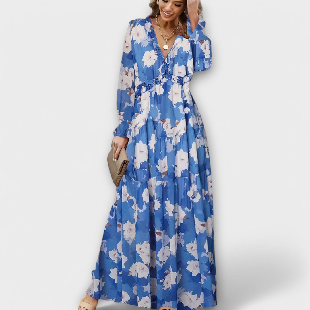 Hannah | Elegant Floral Maxi Dress