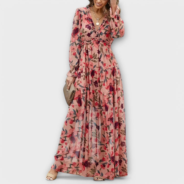 Hannah | Elegant Floral Maxi Dress
