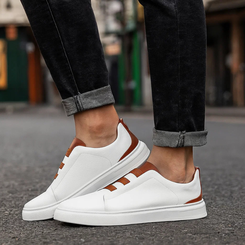 Marco - Elegant Genuine Leather Sneakers
