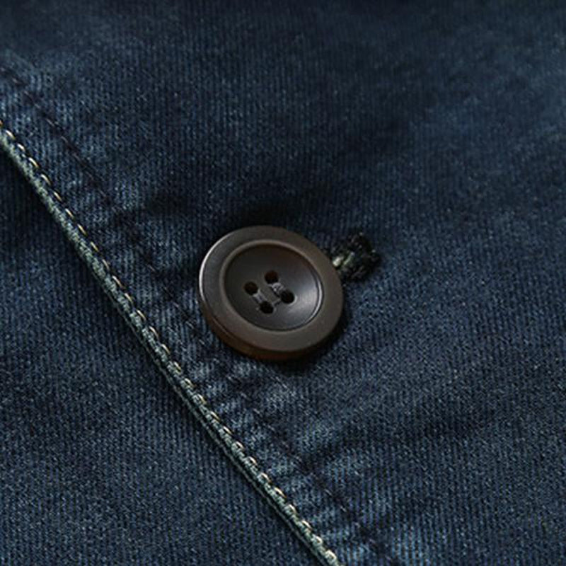 Sylvan | Men’s Tailor-Fit Denim Blazer with Pockets