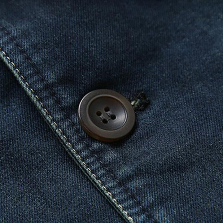 Sylvan | Men’s Tailor-Fit Denim Blazer with Pockets