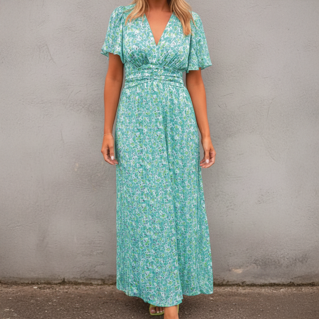 Sanne - Women's Everyday Summer Floral Maxi Dress