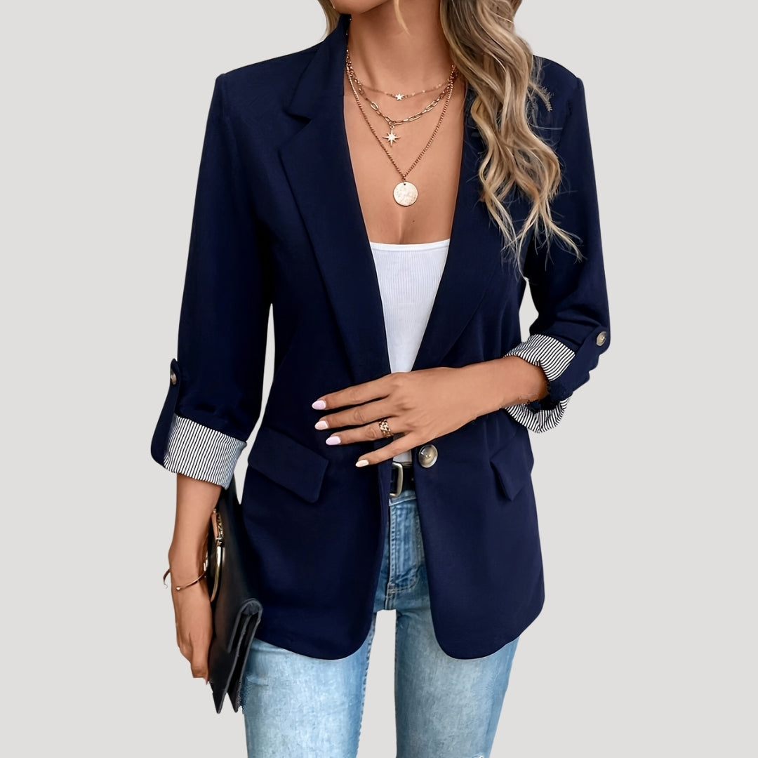 Sandy | Classic Slim Fit Tailored Blazer for Women with Notched Lapel