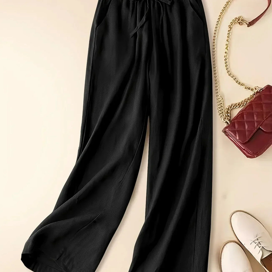 Women's Pants | Wide Leg Drawstring Waist