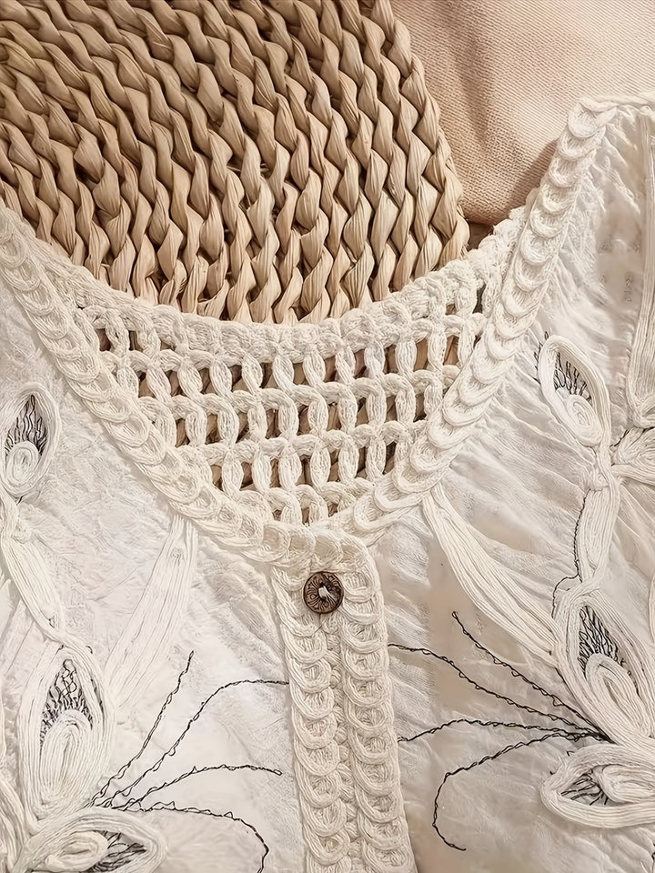 Summer - Women Boho Embroidery Crochet Vest