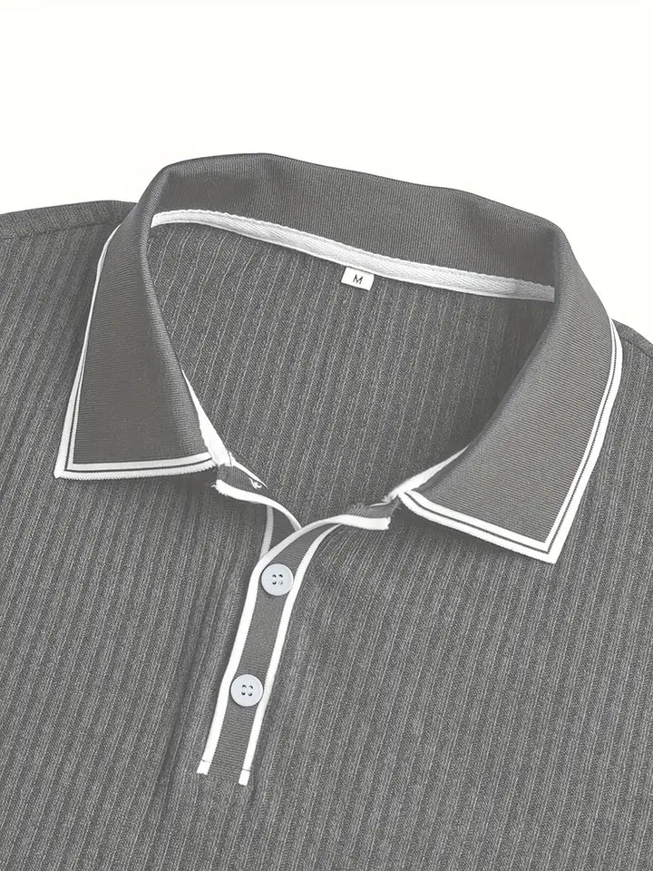 Samuel | Men's Summer Ribbed Polo Shirt