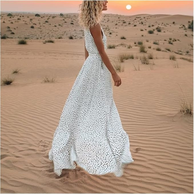 Ella | Women's Chic Boho Sleeveless Maxi Dress