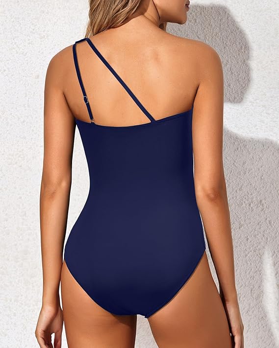 Kate - Women's One-Shoulder Tummy Control Swimsuit