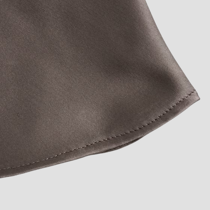 Jenny | Women’s Halter Back Tie Draped Satin Tanks