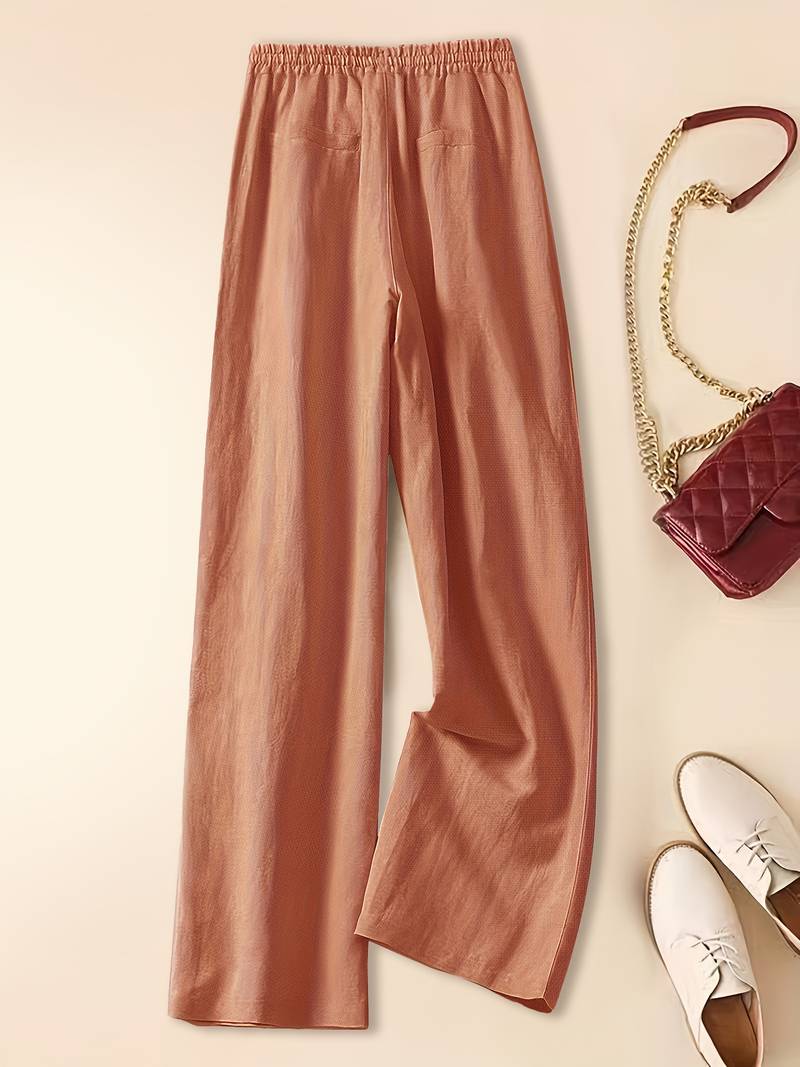 Women's Pants | Wide Leg Drawstring Waist