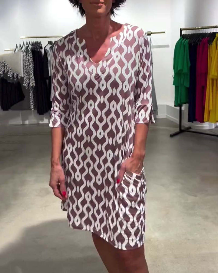 Elara Geometric Dress