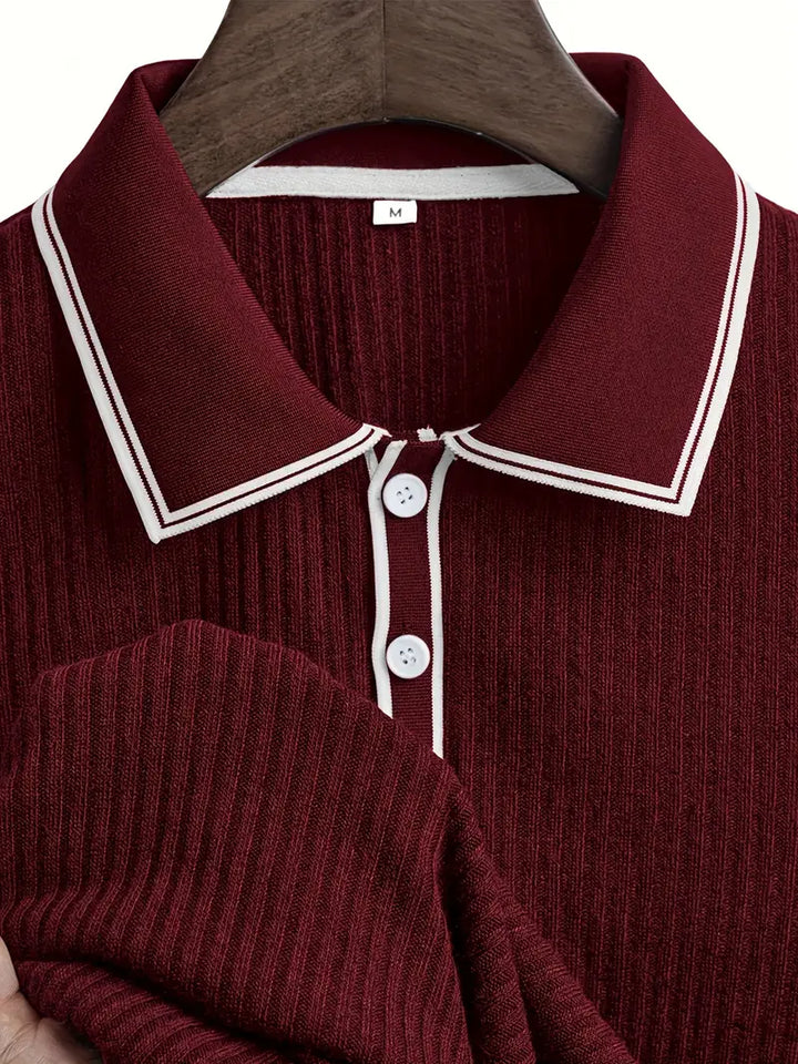 Samuel | Men's Summer Ribbed Polo Shirt