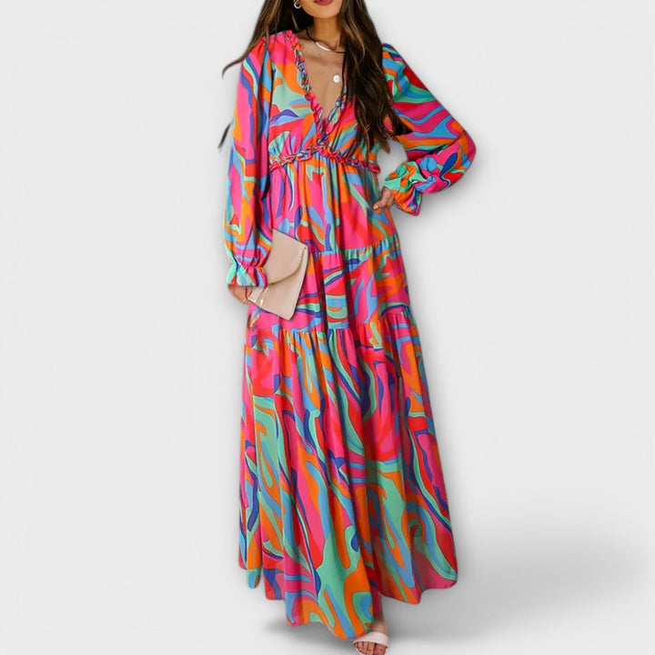 Hannah | Elegant Floral Maxi Dress