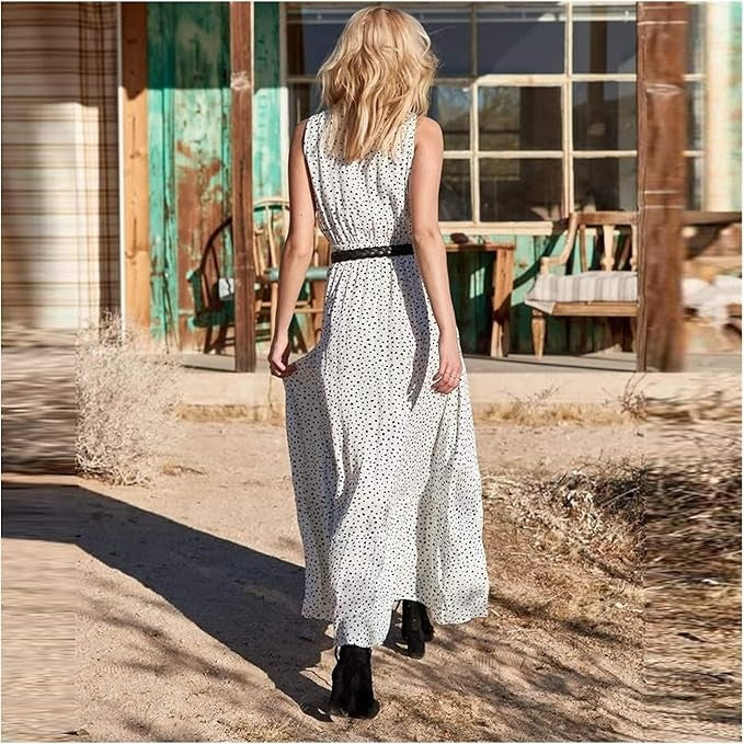 Ella | Women's Chic Boho Sleeveless Maxi Dress