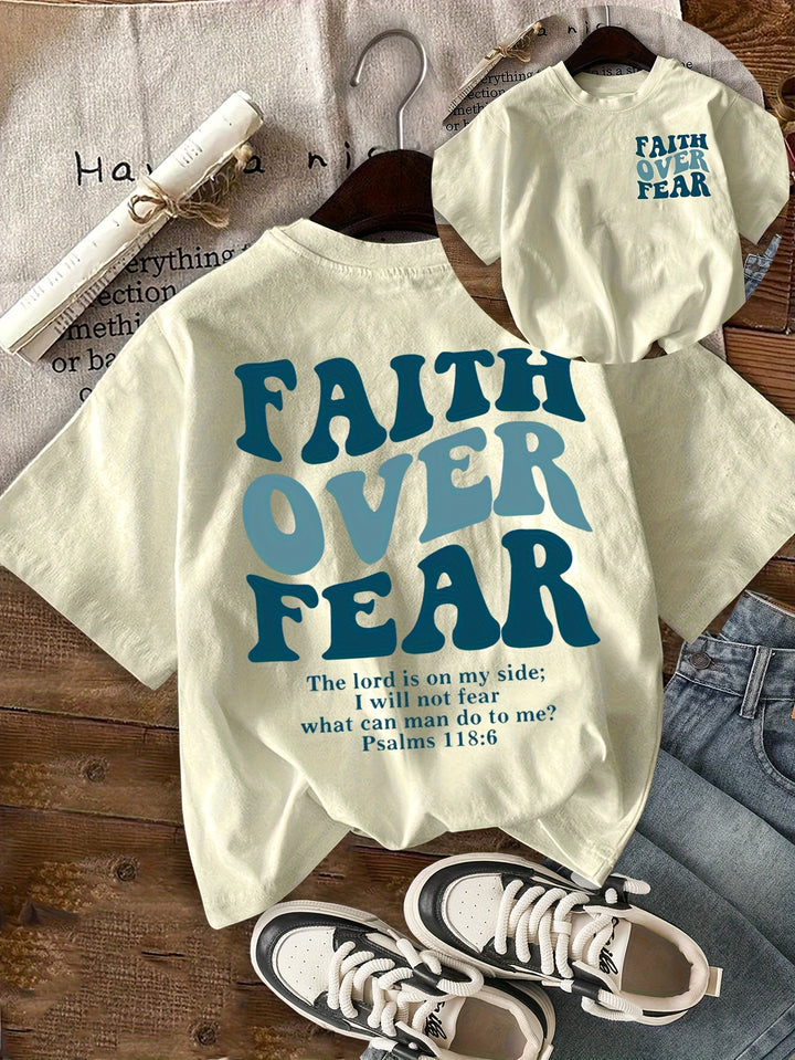 Faith Over Fear - Everyday Short Sleeve Graphic Tee