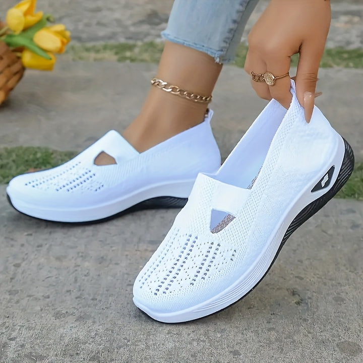 Anne - Soft Perforated Slip-On Shoes