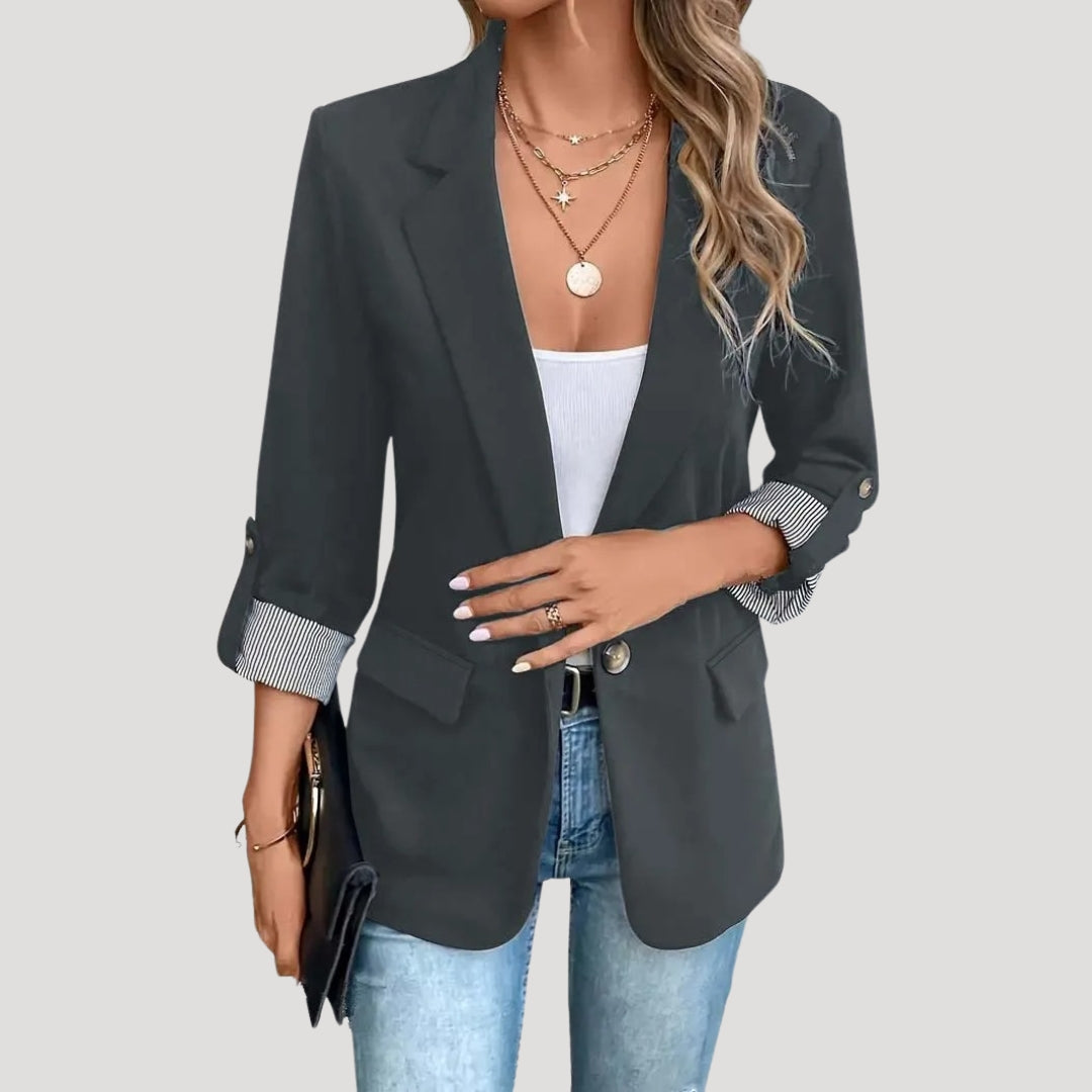 Sandy | Classic Slim Fit Tailored Blazer for Women with Notched Lapel