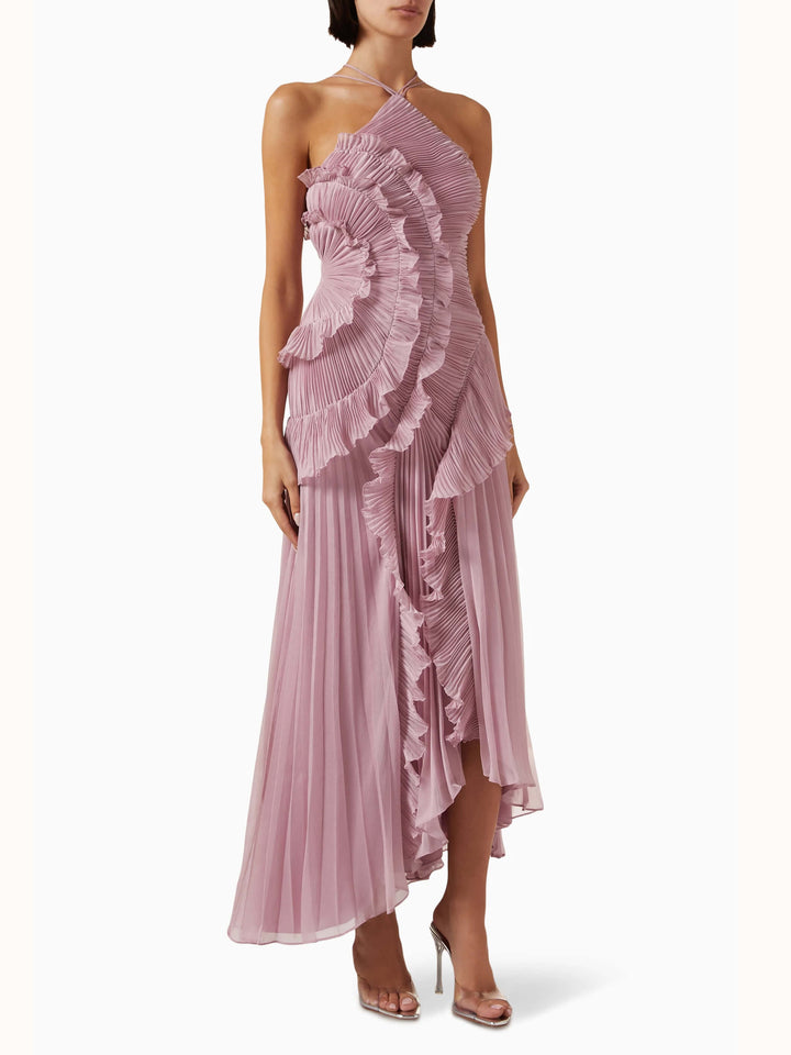 Avery - Asymmetric Pleated Dress