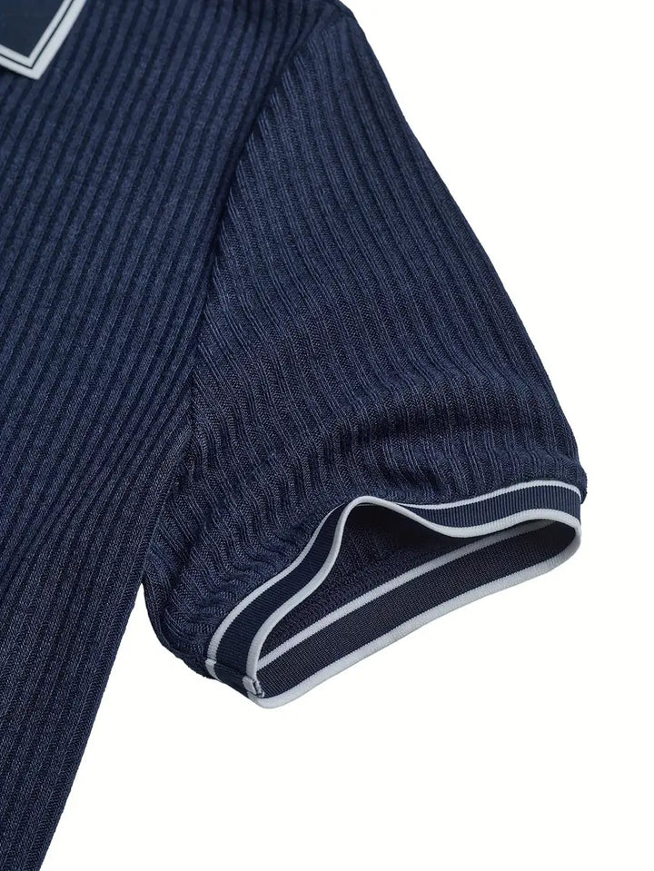 Samuel | Men's Summer Ribbed Polo Shirt