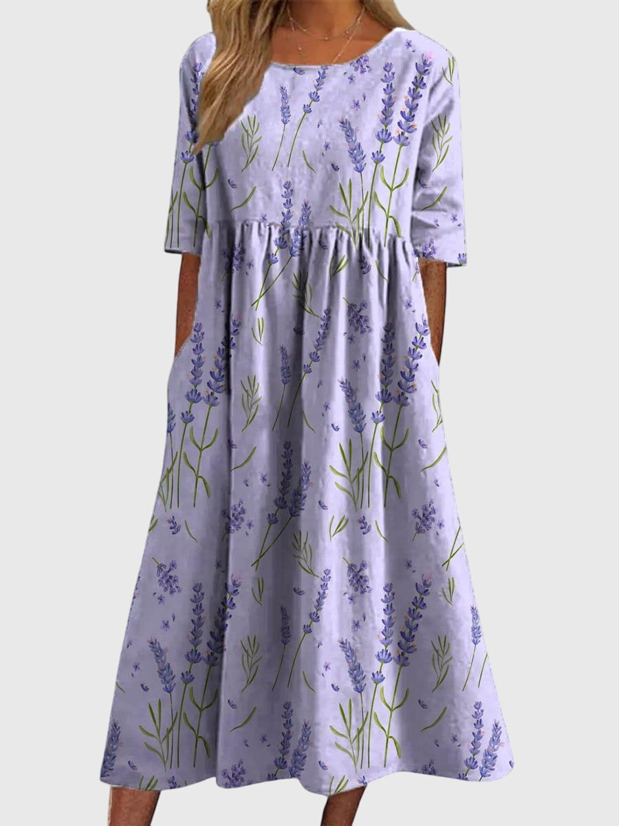 Djala | Women's Flattering Wrap Midi Dress