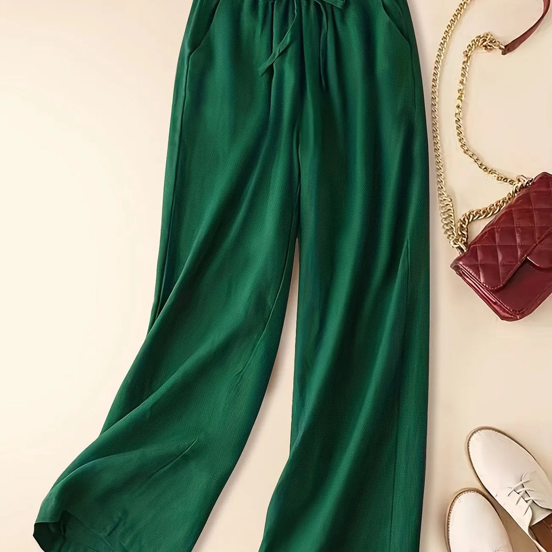 Women's Pants | Wide Leg Drawstring Waist