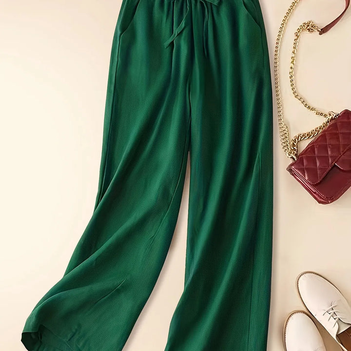 Women's Pants | Wide Leg Drawstring Waist