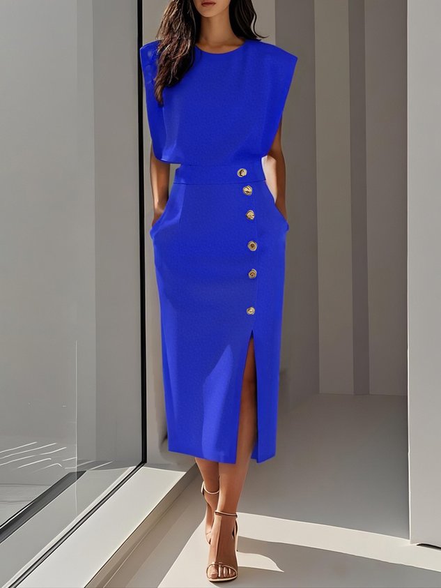Austrie | Effortless Charm Formal Midi Dress