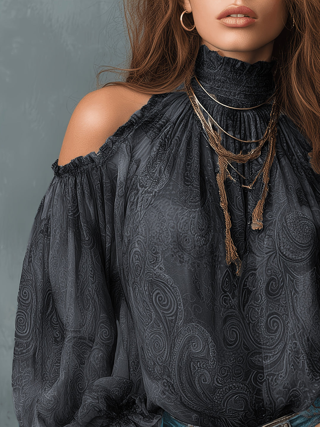 Lena - Women's Chic Boho Off Shoulder Blouse Top
