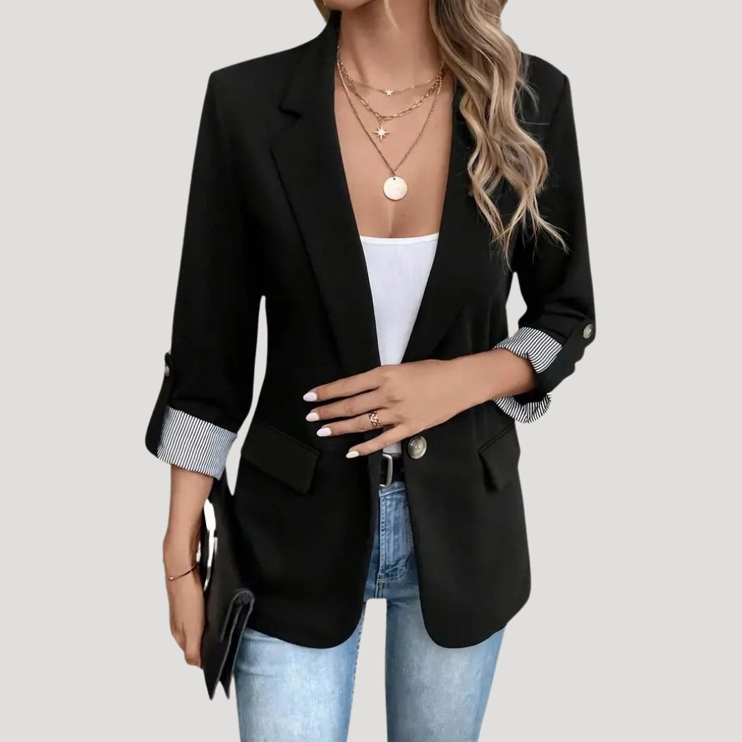 Sandy | Classic Slim Fit Tailored Blazer for Women with Notched Lapel