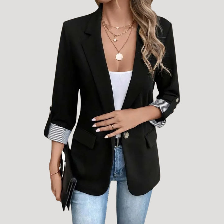 Sandy | Classic Slim Fit Tailored Blazer for Women with Notched Lapel