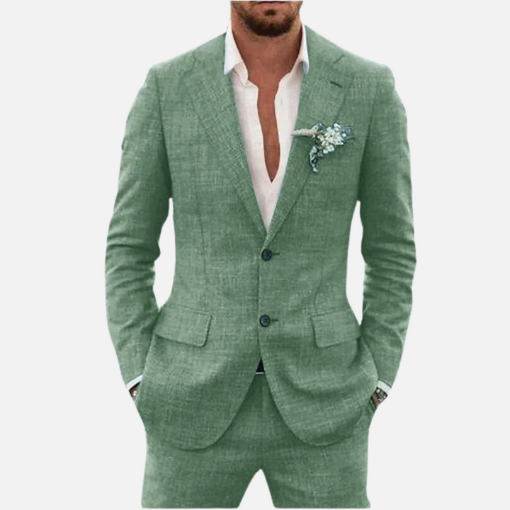Cole - Men’s Premium Linen Suit Set Lightweight