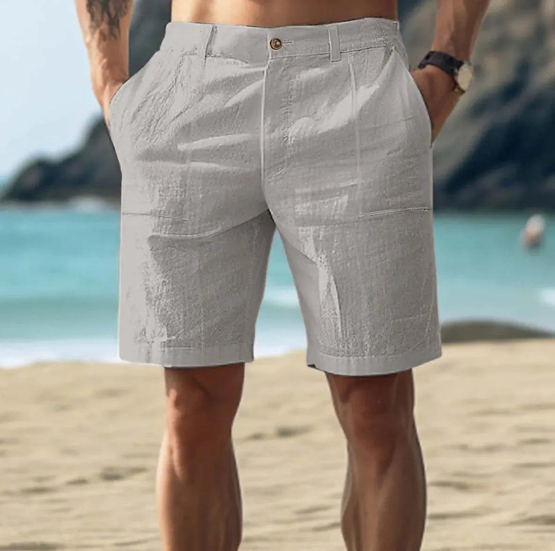 Alpha | Men's Premium Relaxed Linen Summer Shorts