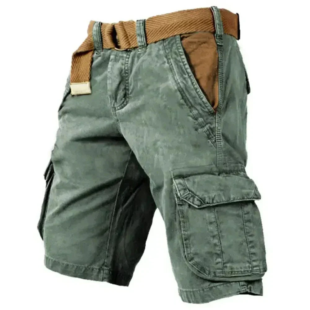 Roland | Men’s Cotton Cargo Shorts with Multiple Pockets