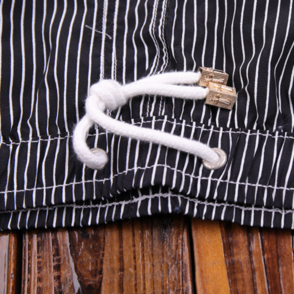 Lary | Men’s Lightweight Quick-Dry Striped Swim Shorts