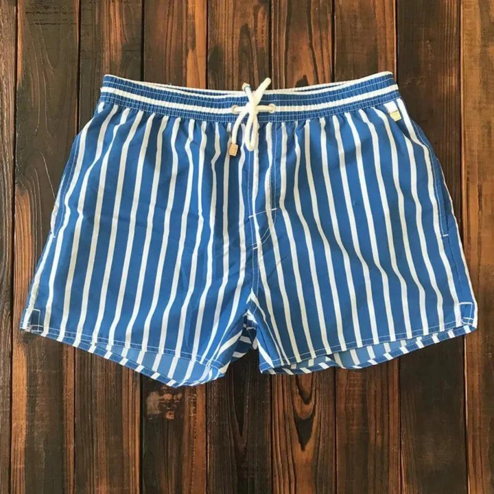 Lary | Men’s Lightweight Quick-Dry Striped Swim Shorts