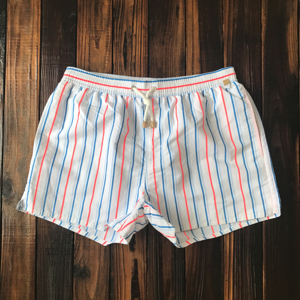 Lary | Men’s Lightweight Quick-Dry Striped Swim Shorts