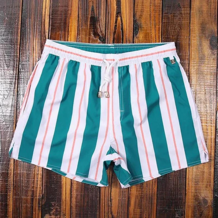 Lary | Men’s Lightweight Quick-Dry Striped Swim Shorts