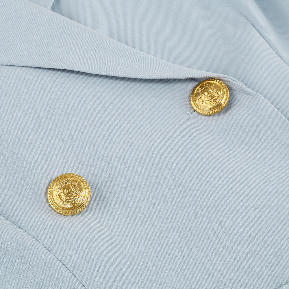 Eleanor | Women Double Breasted Cape Dress with Belt