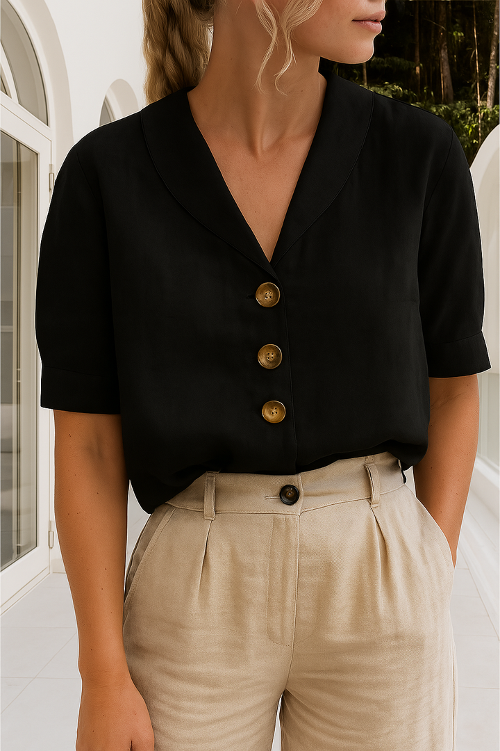 Parker - Women Button-Front Summer Blouse