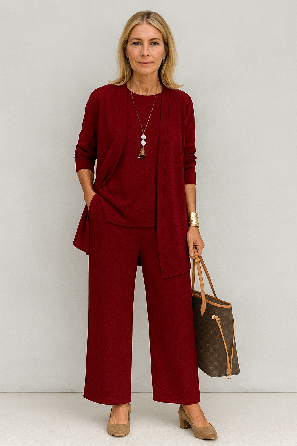 Veronica | Women Elegant Co-ord Set with Cozy Cardigan