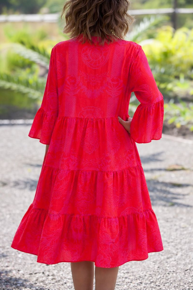 Penelope | Women’s Boho Loose Fit Midi Dress For Summer
